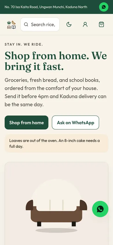 Dallema website on a phone